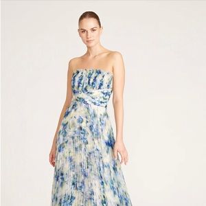 THEIA Couture Ingrid Ruffle Dress.